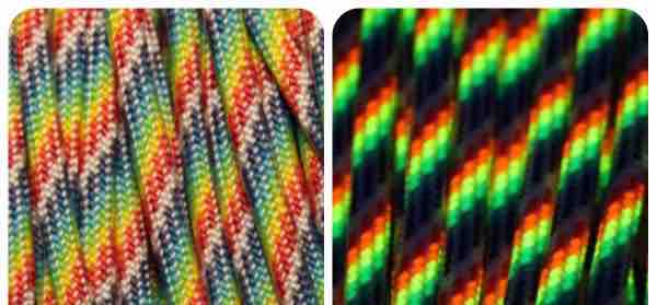 (image for) RainbowBlacklightParacord